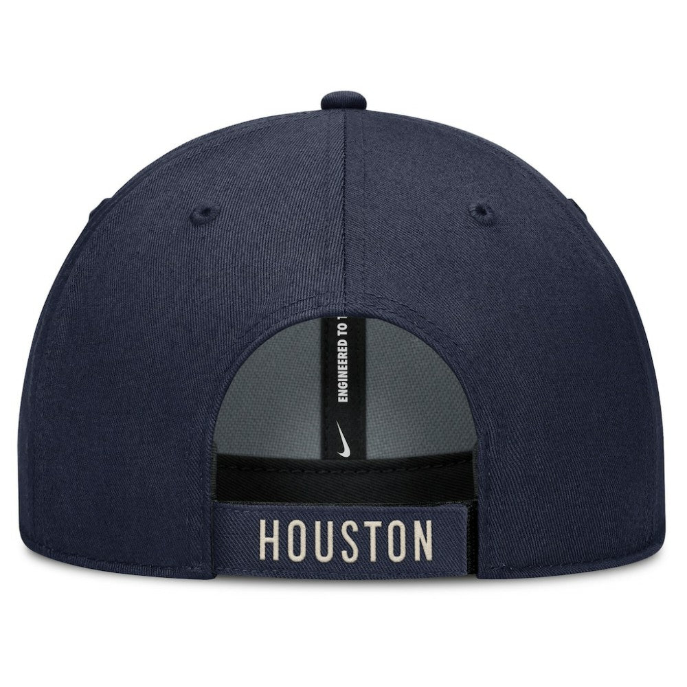 Navy/Natural Houston Astros Nike Statement Club Performance Adjustable Hat