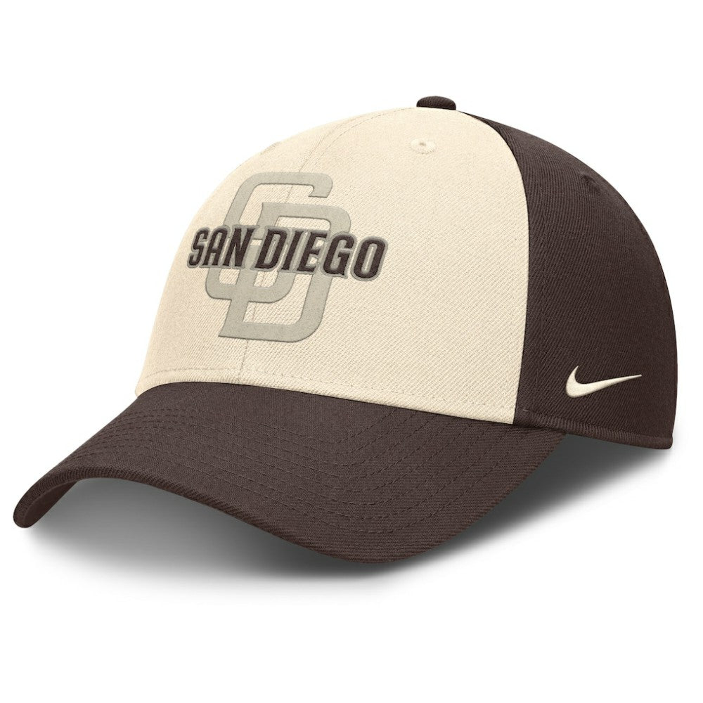 Brown/Natural San Diego Padres Nike Statement Club Performance Adjustable Hat