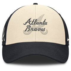 Navy/Natural Atlanta Braves Nike Statement Club Performance Adjustable Hat