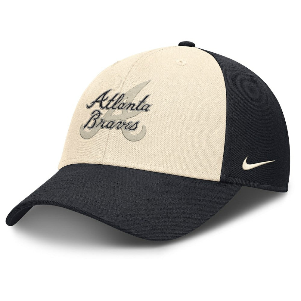 Navy/Natural Atlanta Braves Nike Statement Club Performance Adjustable Hat