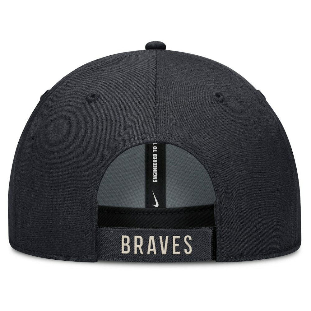 Navy/Natural Atlanta Braves Nike Statement Club Performance Adjustable Hat