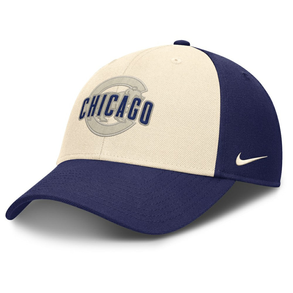 Royal/Natural Chicago Cubs Nike Statement Club Performance Adjustable Hat