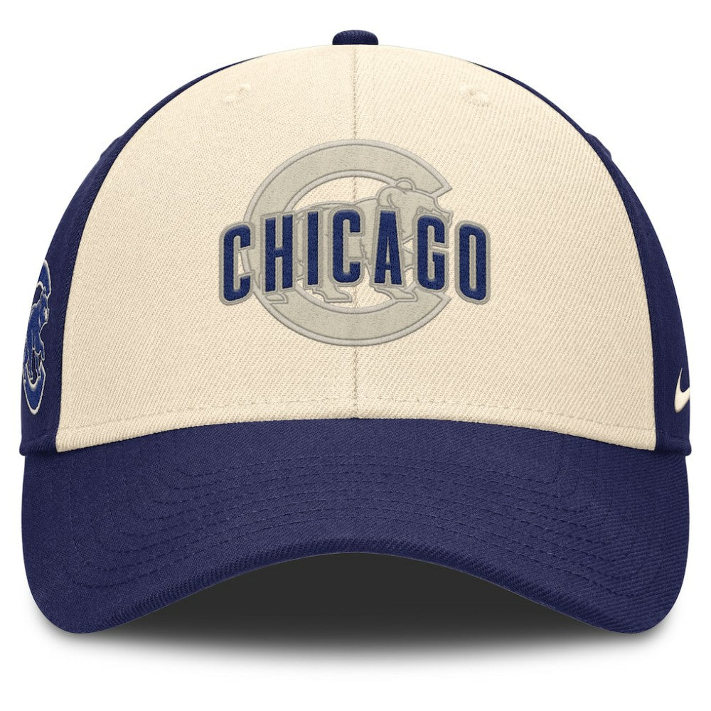 Royal/Natural Chicago Cubs Nike Statement Club Performance Adjustable Hat