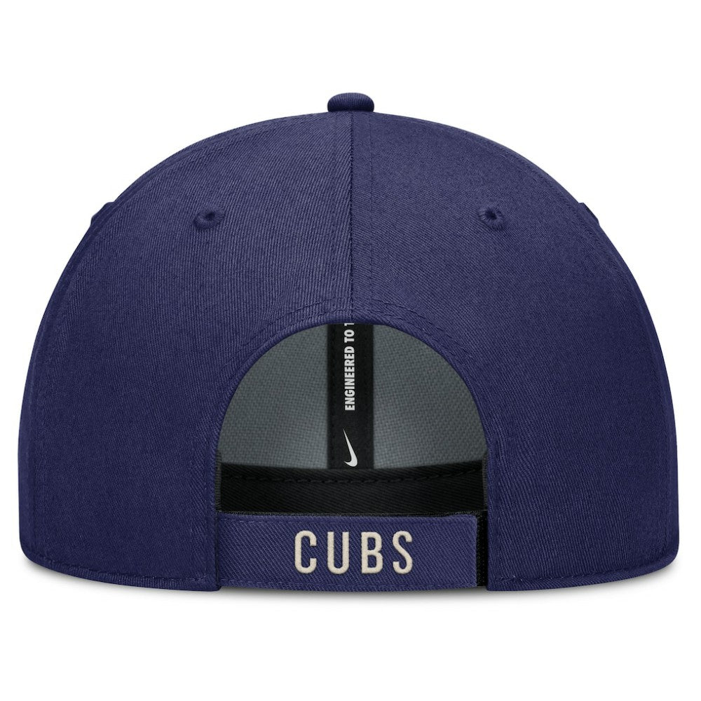 Royal/Natural Chicago Cubs Nike Statement Club Performance Adjustable Hat