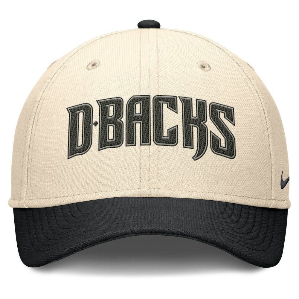 Natural/Black Arizona Diamondbacks Nike Statement Rise Performance Flex Hat