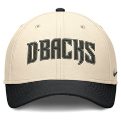 Natural/Black Arizona Diamondbacks Nike Statement Rise Performance Flex Hat