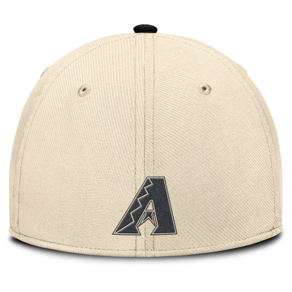 Natural/Black Arizona Diamondbacks Nike Statement Rise Performance Flex Hat