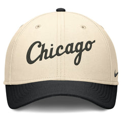 Natural/Black Chicago White Sox Nike Statement Rise Performance Flex Hat
