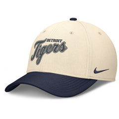 Natural/Navy Detroit Tigers Nike Statement Rise Performance Flex Hat