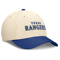 Natural/Royal Texas Rangers Nike Statement Rise Performance Flex Hat