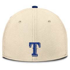 Natural/Royal Texas Rangers Nike Statement Rise Performance Flex Hat