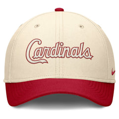 Natural/Red St. Louis Cardinals Nike Statement Rise Performance Flex Hat