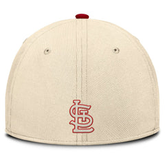 Natural/Red St. Louis Cardinals Nike Statement Rise Performance Flex Hat