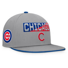 Gray Chicago Cubs Fanatics Punchout Snapback Hat
