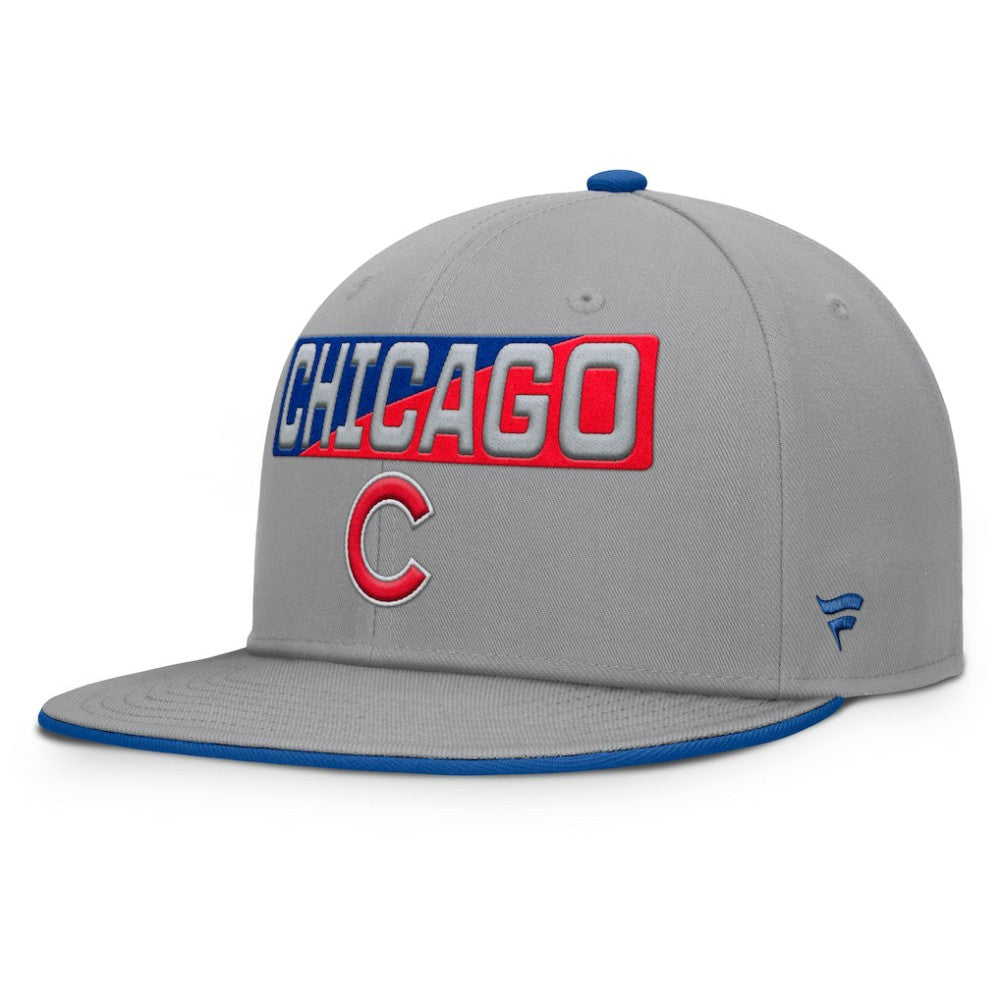 Gray Chicago Cubs Fanatics Punchout Snapback Hat