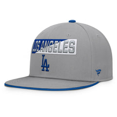 Gray Los Angeles Dodgers Fanatics Punchout Snapback Hat