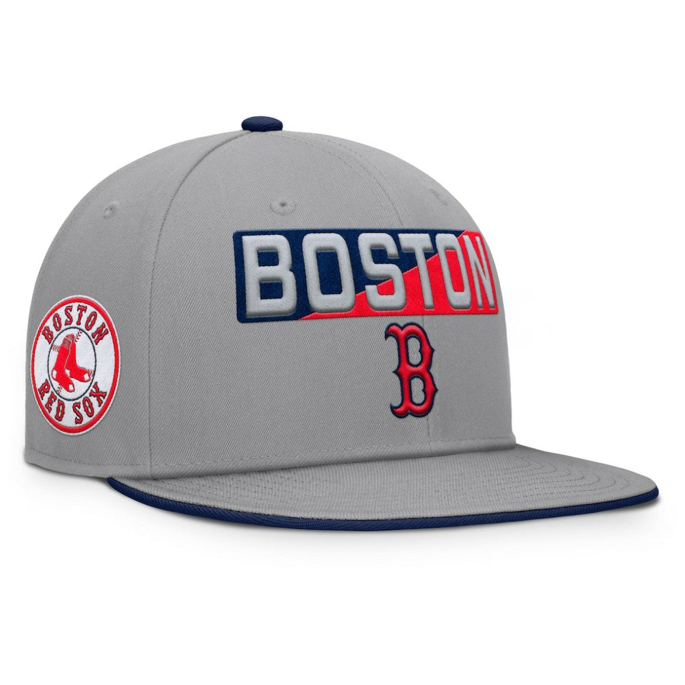 Gray Boston Red Sox Fanatics Punchout Snapback Hat