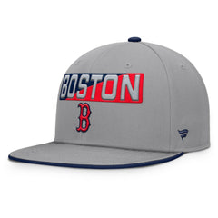 Gray Boston Red Sox Fanatics Punchout Snapback Hat