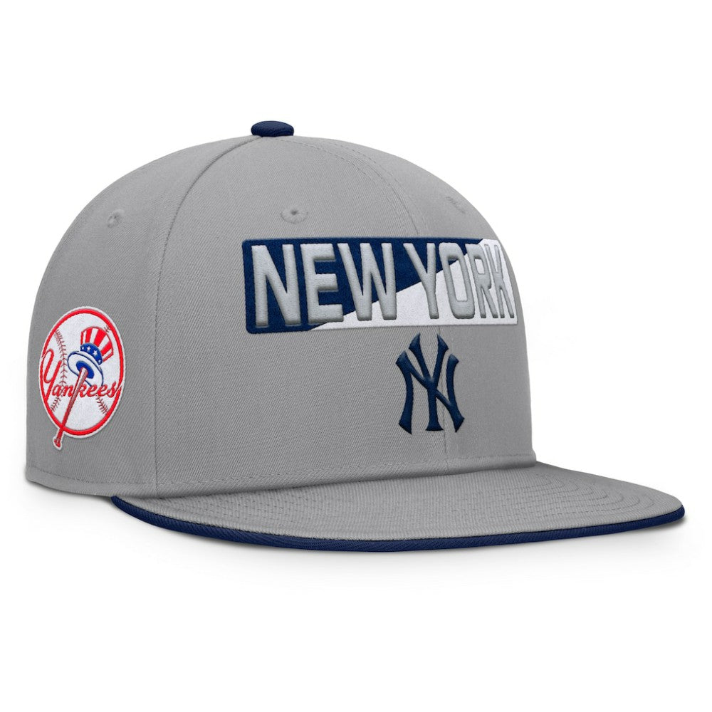Gray New York Yankees Fanatics Punchout Snapback Hat
