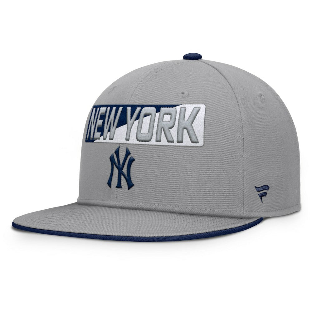 Gray New York Yankees Fanatics Punchout Snapback Hat