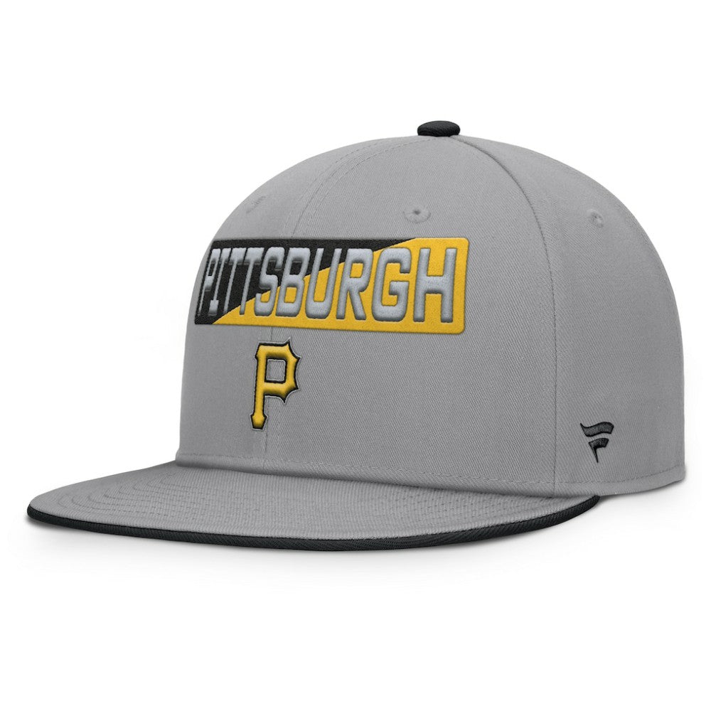 Gray Pittsburgh Pirates Fanatics Punchout Snapback Hat