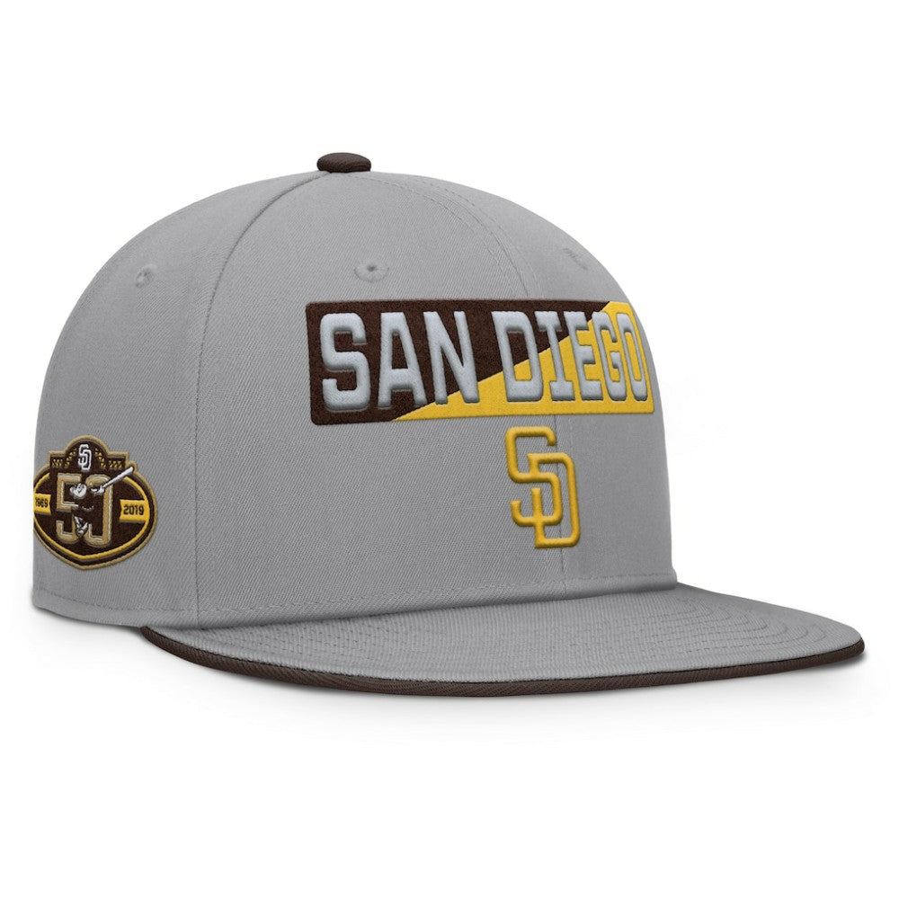Gray San Diego Padres Fanatics Punchout Snapback Hat