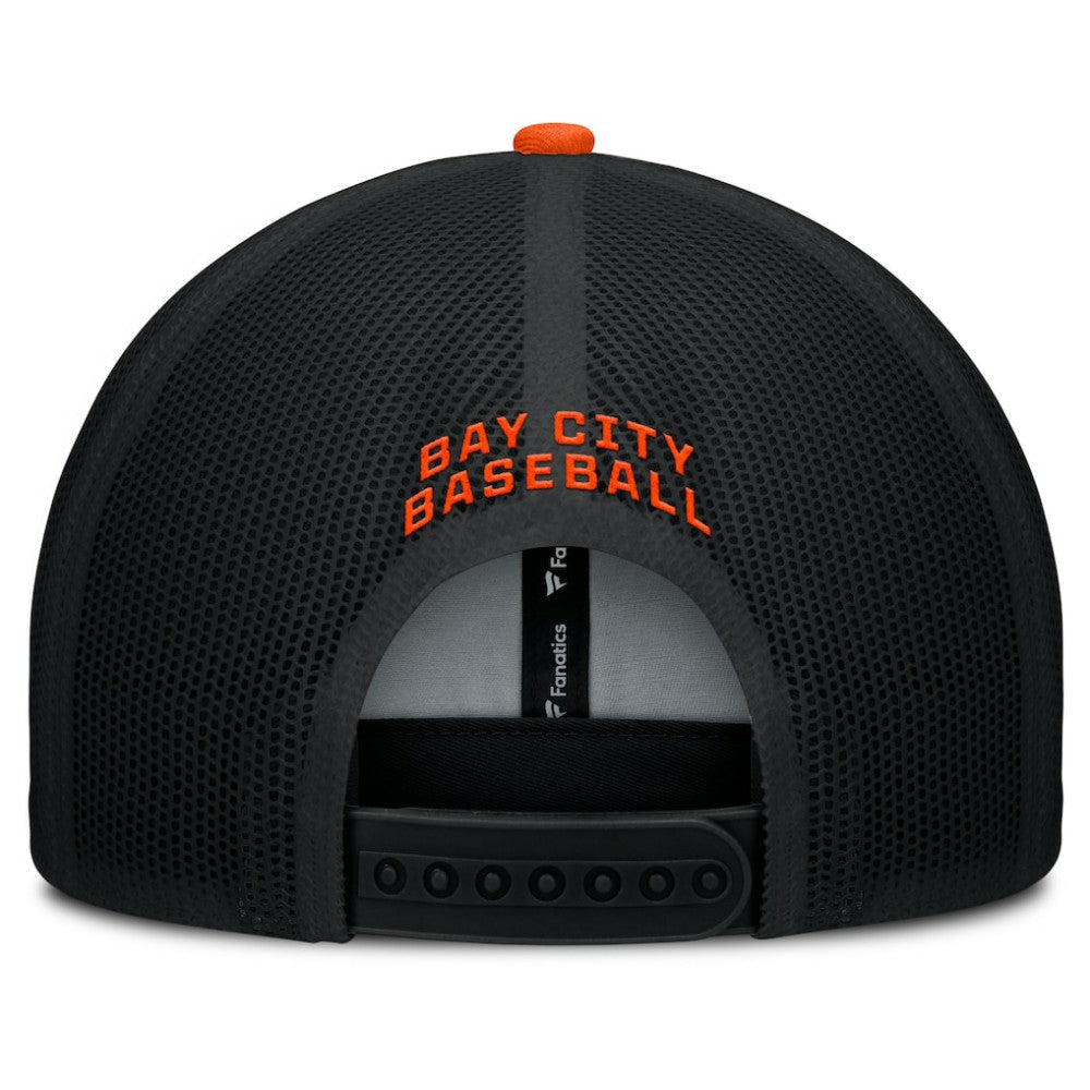 Black/Orange San Francisco Giants Fanatics Cutoff Adjustable Trucker Hat