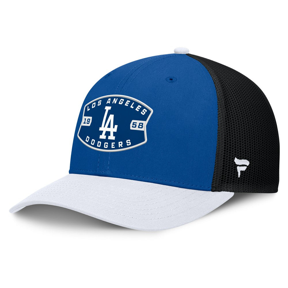 Royal/White Los Angeles Dodgers Fanatics Cutoff Adjustable Trucker Hat