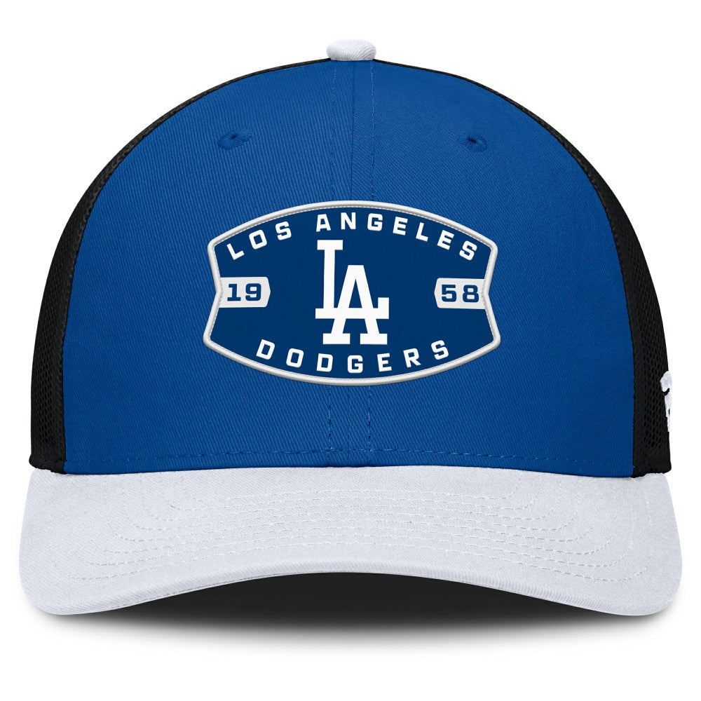 Royal/White Los Angeles Dodgers Fanatics Cutoff Adjustable Trucker Hat