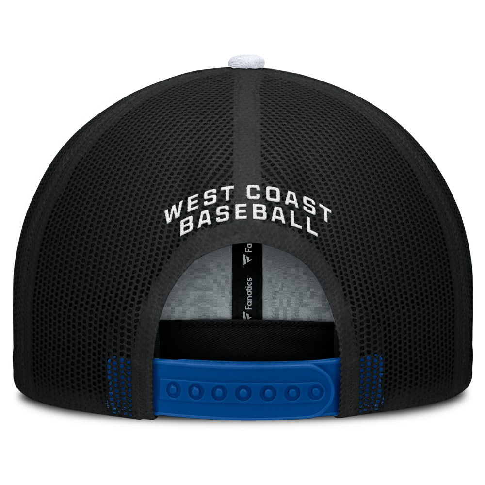 Royal/White Los Angeles Dodgers Fanatics Cutoff Adjustable Trucker Hat