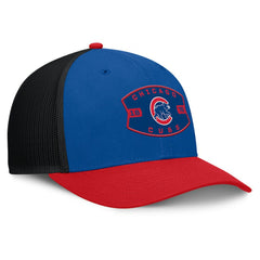 Royal/Red Chicago Cubs Fanatics Cutoff Adjustable Trucker Hat