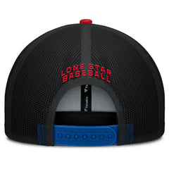 Royal/Red Texas Rangers Fanatics Cutoff Adjustable Trucker Hat