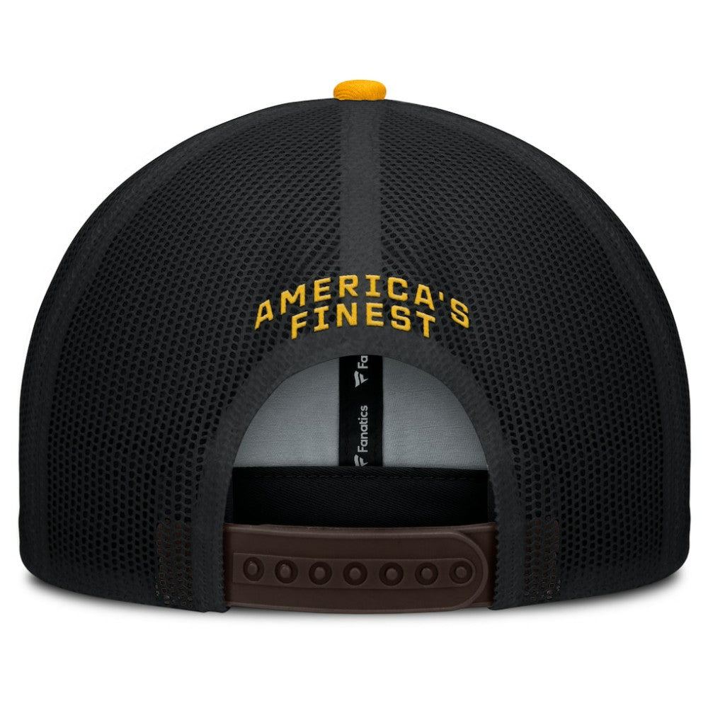 Brown/Gold San Diego Padres Fanatics Cutoff Adjustable Trucker Hat