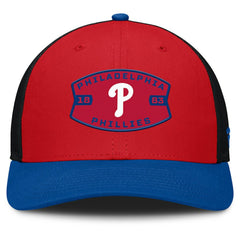 Red/Royal Philadelphia Phillies Fanatics Cutoff Adjustable Trucker Hat