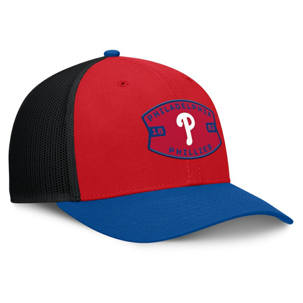 Red/Royal Philadelphia Phillies Fanatics Cutoff Adjustable Trucker Hat