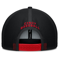 Red/Black Cincinnati Reds Fanatics Cutoff Adjustable Trucker Hat