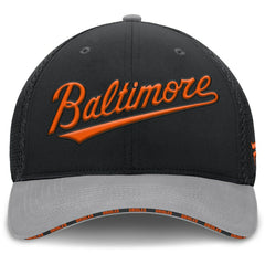 Black/Gray Baltimore Orioles Fanatics Pennant Flex Hat