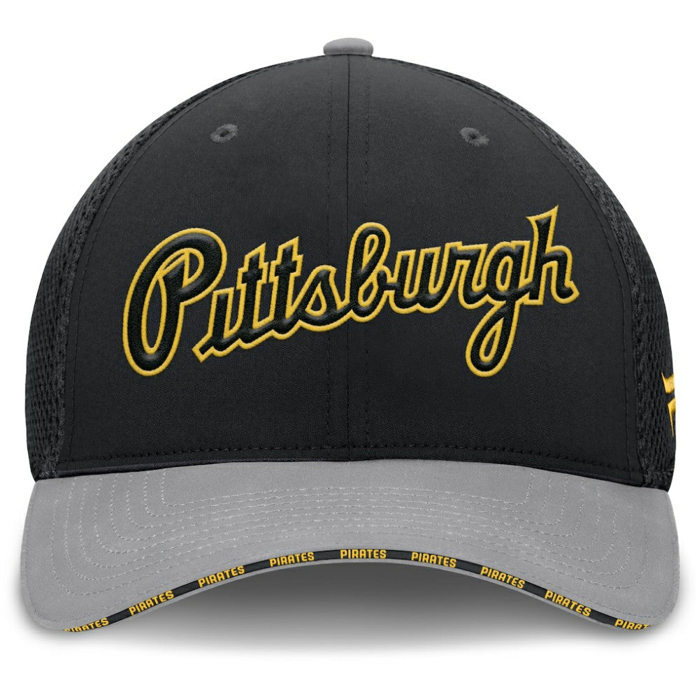 Black/Gray Pittsburgh Pirates Fanatics Pennant Flex Hat