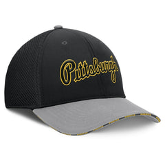 Black/Gray Pittsburgh Pirates Fanatics Pennant Flex Hat
