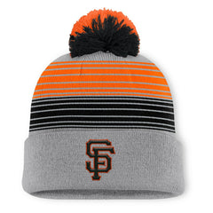 Gray San Francisco Giants Fanatics Balk Cuffed Knit Hat with Pom