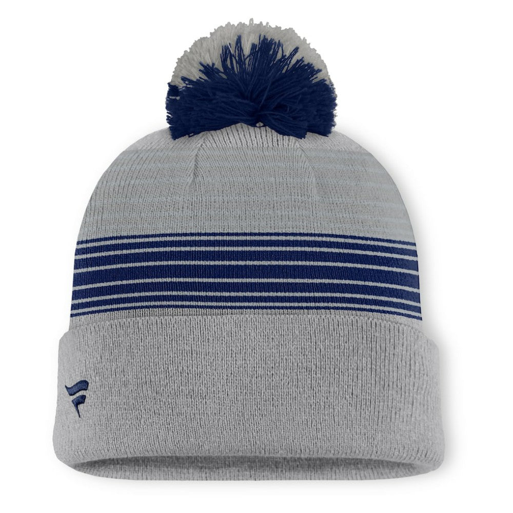 Gray New York Yankees Fanatics Balk Cuffed Knit Hat with Pom