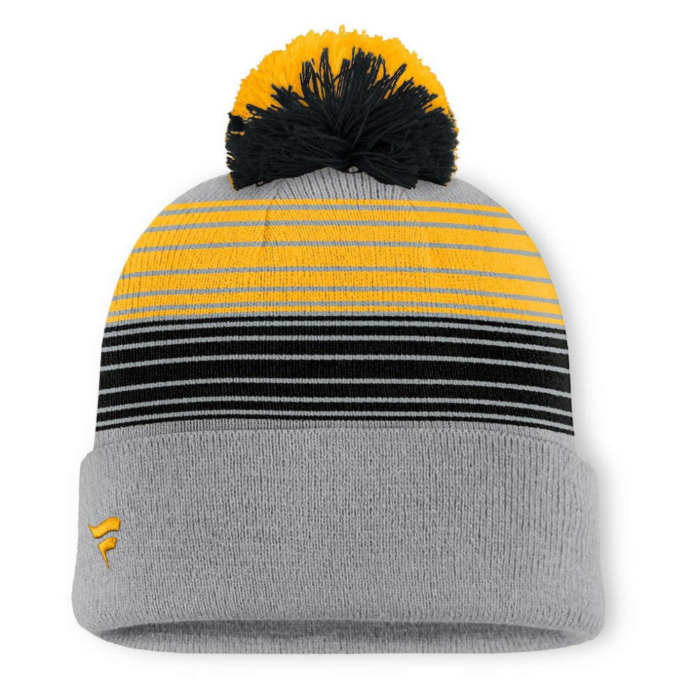 Gray Pittsburgh Pirates Fanatics Balk Cuffed Knit Hat with Pom