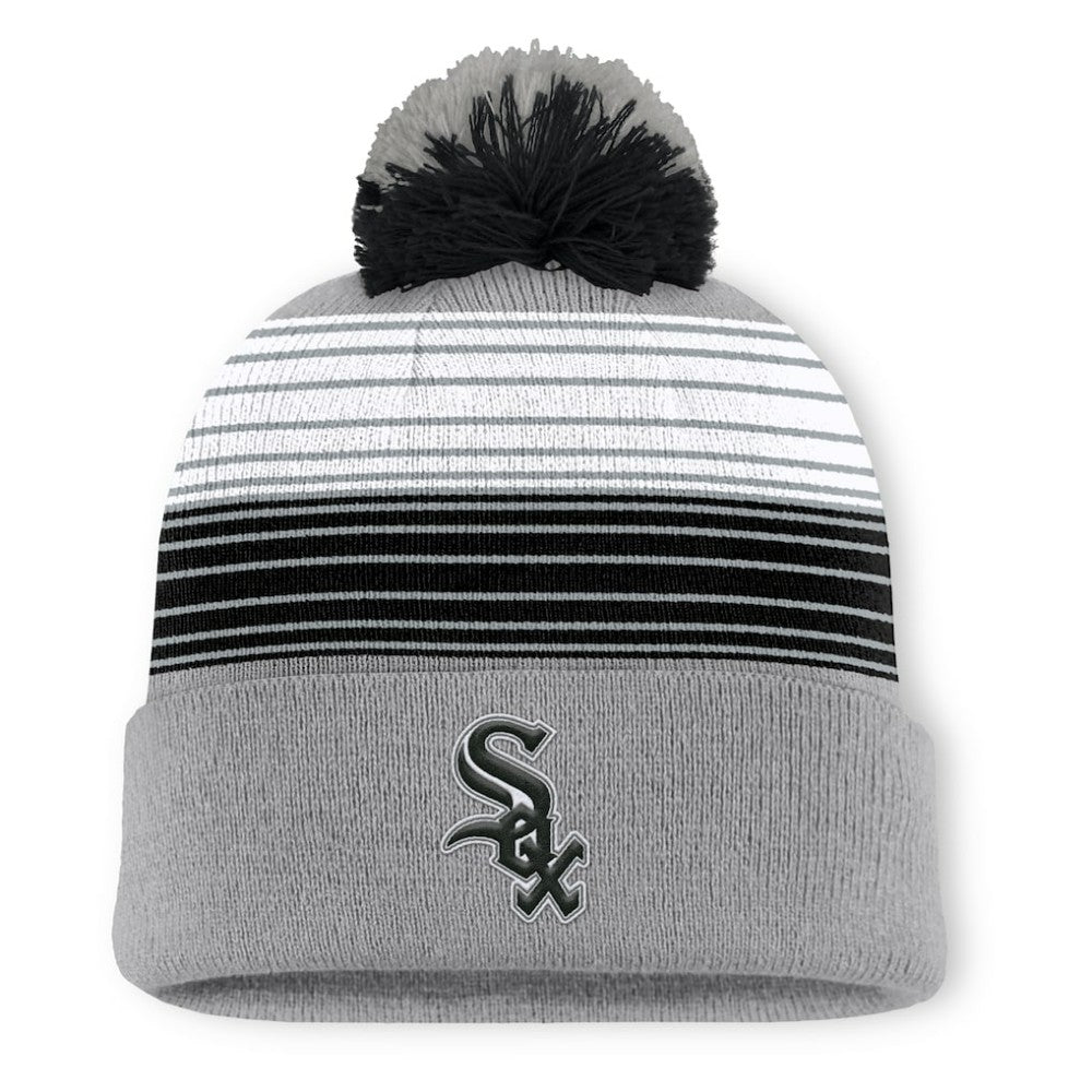 Gray Chicago White Sox Fanatics Balk Cuffed Knit Hat with Pom