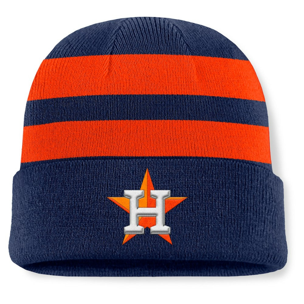 Navy Houston Astros Fanatics Baseline Cuffed Knit Hat