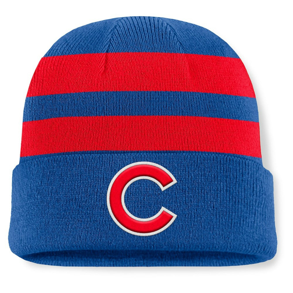 Royal Chicago Cubs Fanatics Baseline Cuffed Knit Hat