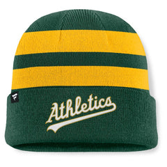 Green Athletics Fanatics Baseline Cuffed Knit Hat