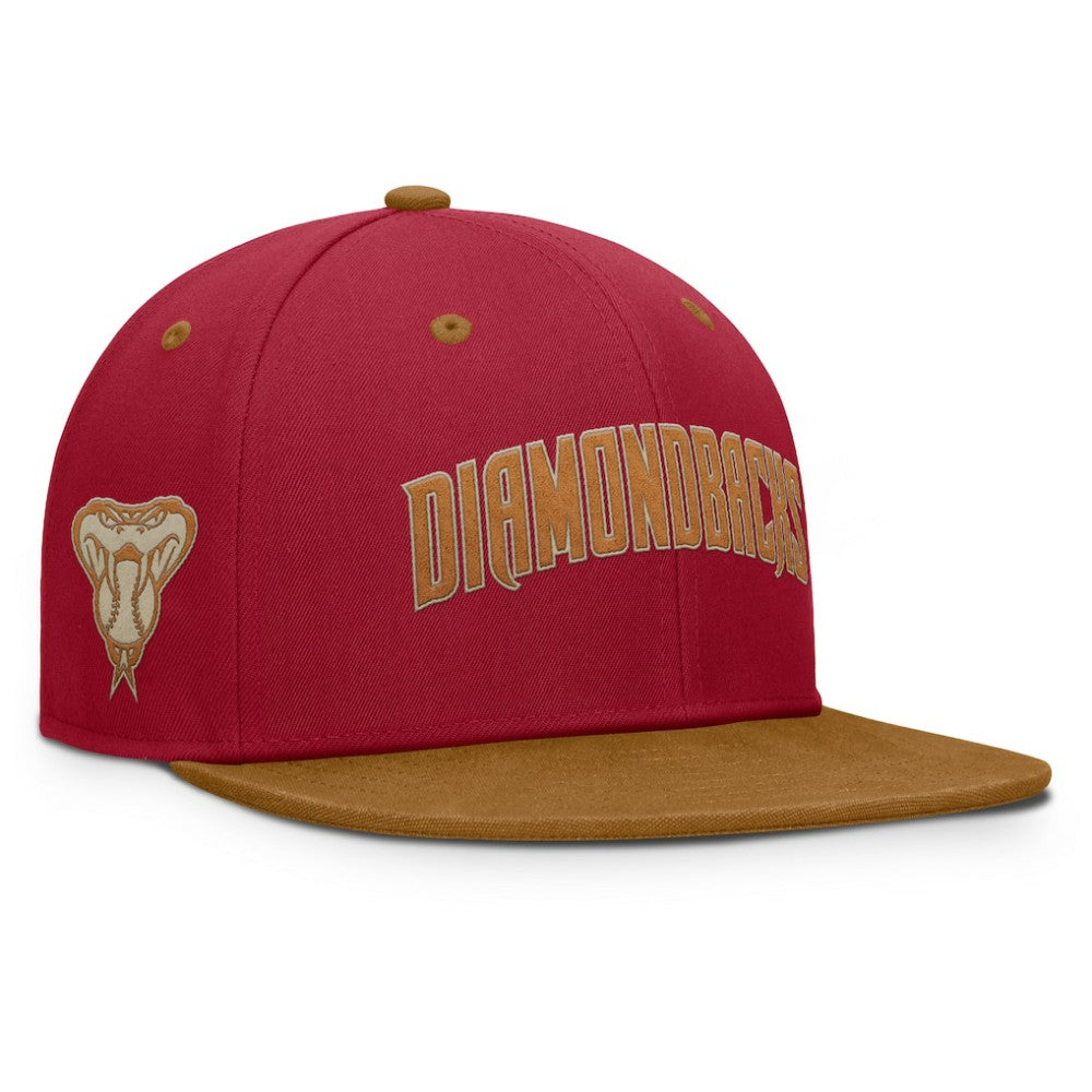 Red/Tan Arizona Diamondbacks Fanatics Splinter Fitted Hat