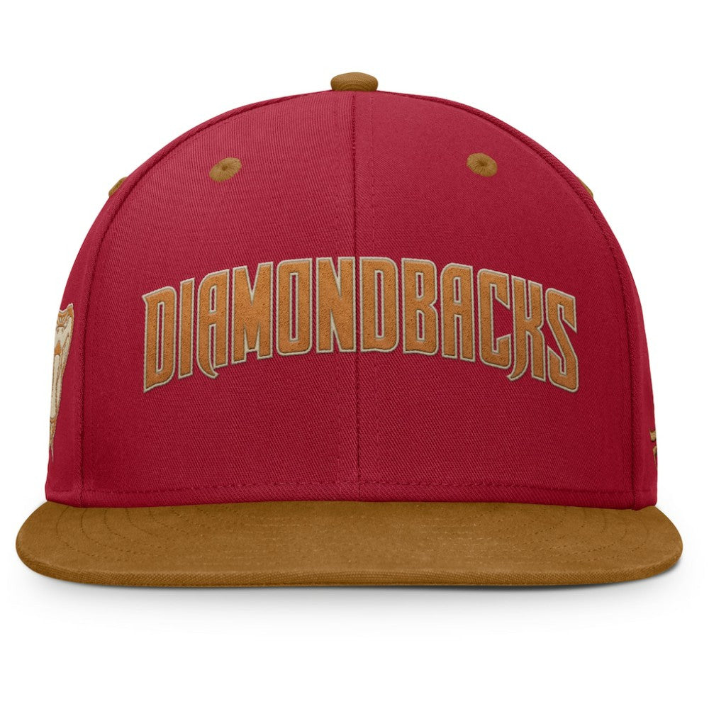 Red/Tan Arizona Diamondbacks Fanatics Splinter Fitted Hat