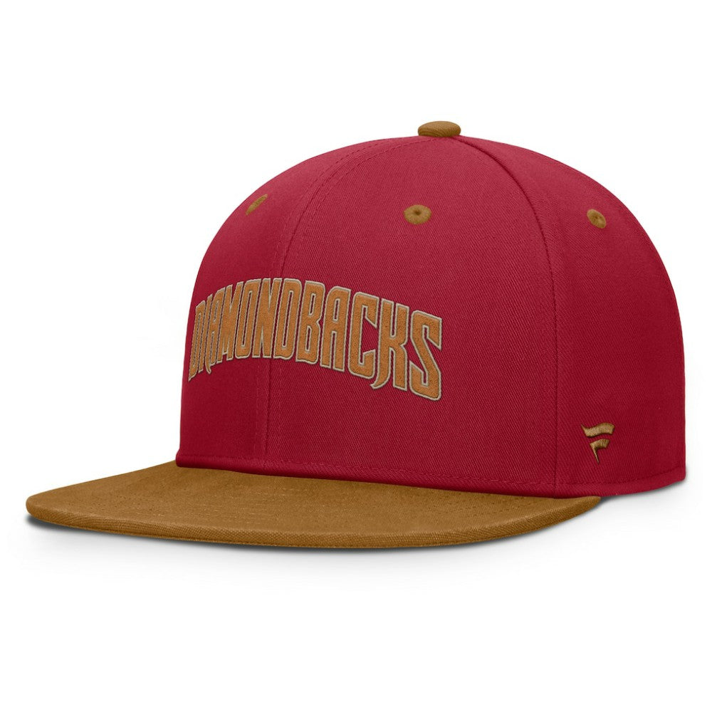 Red/Tan Arizona Diamondbacks Fanatics Splinter Fitted Hat