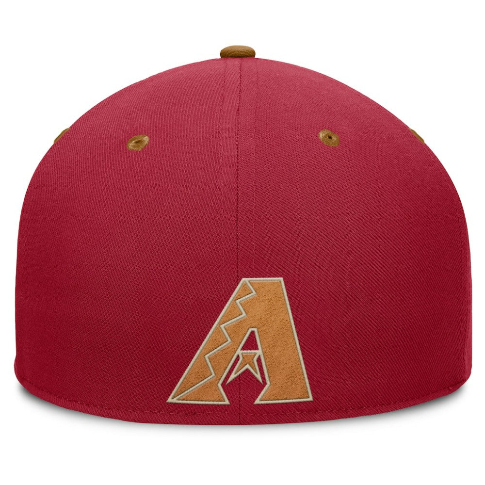 Red/Tan Arizona Diamondbacks Fanatics Splinter Fitted Hat